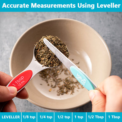Magnetic Stainless Steel Measuring Spoon Set