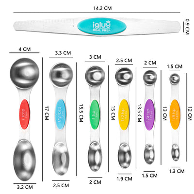 Magnetic Stainless Steel Measuring Spoon Set